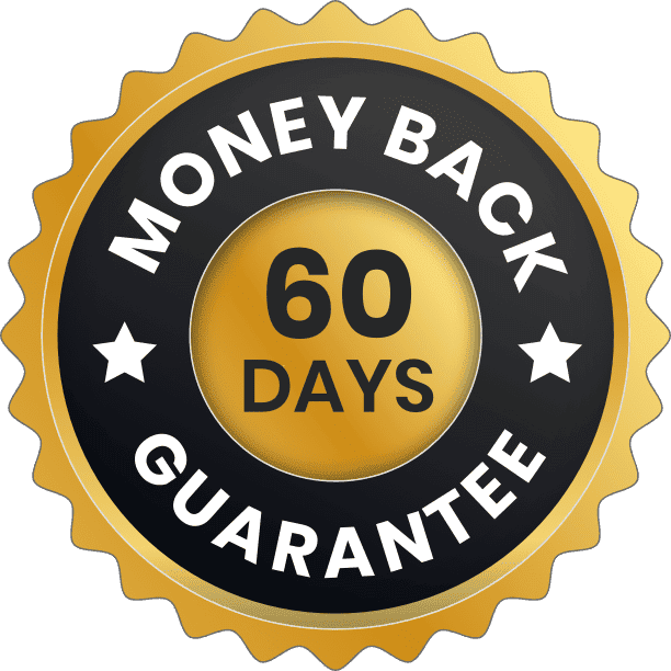 PrimeBiome 60 day money back guarantee badge